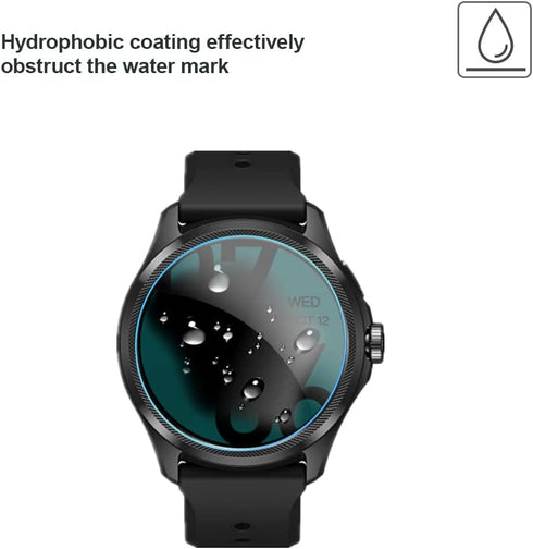 Compatible for Ticwatch Pro 5 Enduro/Pro 5 Screen Protector, 9H Anti-Scratch Tempered Glass Protective Film Compatible for Ticwatch Pro 5 Android/...