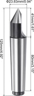 uxcell MT3 Half Notched Lathe Dead Center Morse Taper 3MT Steel Lathe Tool for Woodworking Woodturning Lathe Drill Tool...