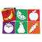 Colorations Fruit & Vegetable Shapes Stencils for Kids, 8 inches, Jumbo, Sturdy, Quality, Washable, Paint, Draw, Spray, Classroom, Arts & Crafts, ...
