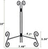 10 Inch Plate Stands for Display, 1Pack Black Iron Adjustable Easel Stand for Photo Picture Frame Plate Album and Home Decoration...