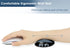 Soft Mouse Wrist Rest Pad Comfortable Cool Silicone Gel Ergonomic Cushion Small-Sized Hand Pain Relief Support Pad with Gel-Filled for Laptop Comp...