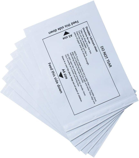 Paper Shredder Sharpening & Lubricant Sheets & Shredder Cleaning Sheets (12 Pack)...