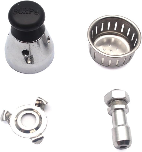 Pressure Cooker Relief Jigger Valve 1Pc, Universal Pressure Cooker Jigger Valve with Exhaust Rod, Whistle for Weight Pressures Control 80KPA Safet...