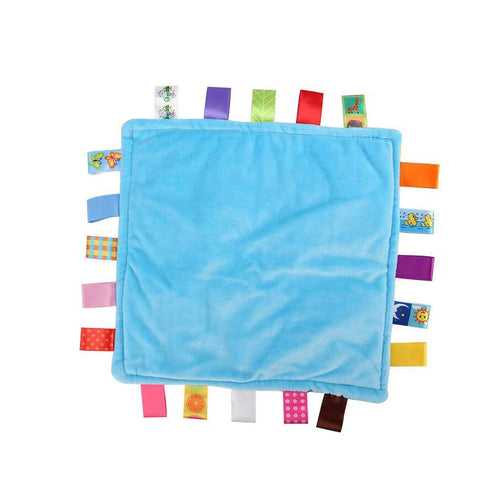 G-Tree Baby Infant Taggy Blanket Soft Touch Plush Colourful Security Comfortable Taggie Presant Blue Car,Best Gift Present for Babies...