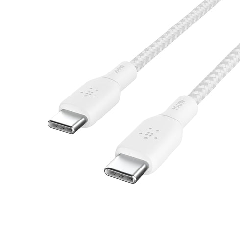 Belkin USB-C to USB-C Cable, BoostCharge Braided Power Cable (3M/10ft), Fast Charging Cable w/ 100W Power Delivery, USB-IF Certified for iPhone 15...