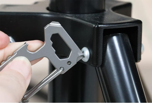 FULLGUEEN Titanium Heavy Duty Keychain Carabiner,Multifunctional EDC Key Clip with Bottle Opener...