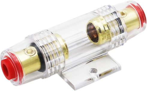 in-line AGU Fuse Holder for 4-10 Gauge AWG Wire / 6 Gauge & 8 Gauge/with Four 60A AGU Fuses for Car Audio/Alarm/Amplifier/Compressors/Auto Parts/A...