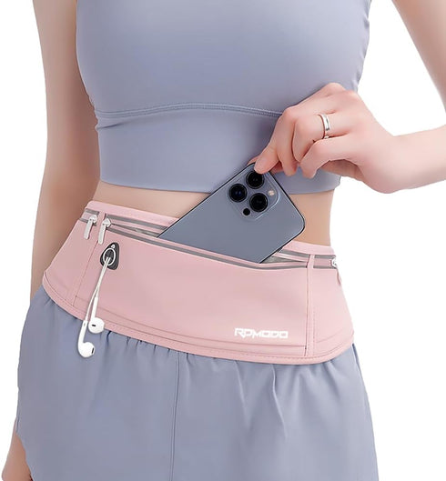 Running Belt Fanny Packs for Women, Water Resistant Large Capacity Waist Pack for iPhone 15 14 13 Samsung, Lightweight Running Phone Holder?Slim M...