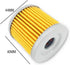 KN-131 Oil Filter Fit for Hyosung Vehicles GA125 97-01 GF125 98-03 Suzuki DR100 83-90(3 Pack)...