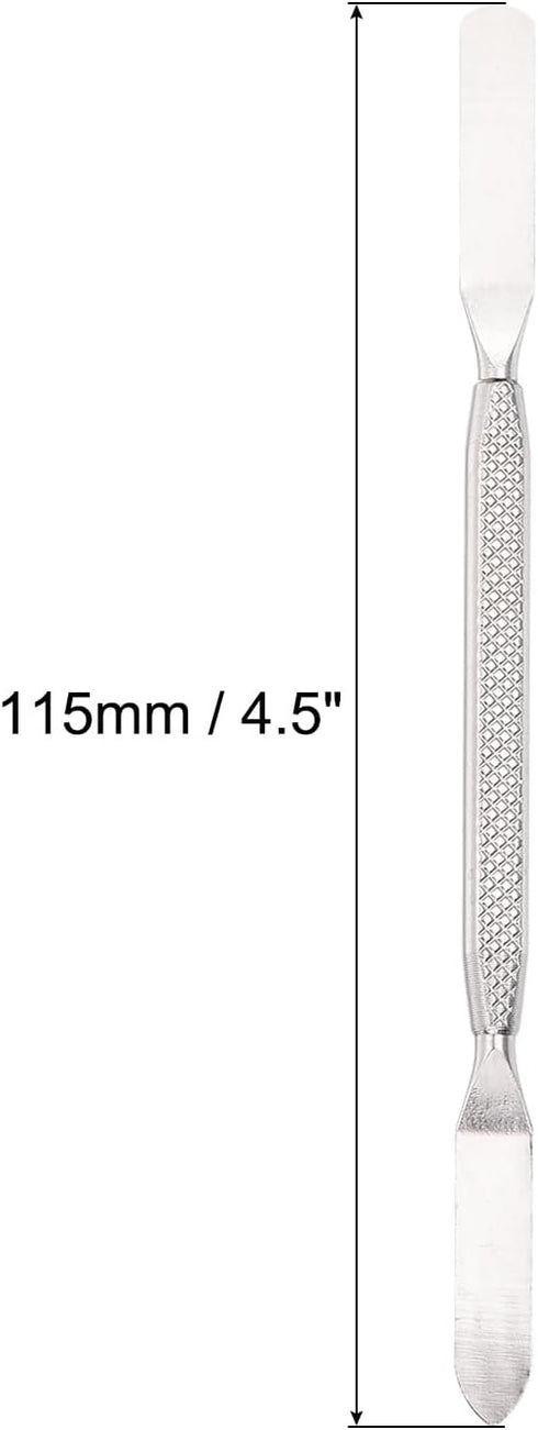 MECCANIXITY 3pcs Metal Spudger Mini Crowbar Flat Head Stainless Steel Pry Bar Opening Tools for Mobile Phone Disassembly Repair 4.5x0.25...