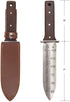 12" Hori Hori Garden Knife with FREE Diamond Sharpening Rod, Stainless Steel Blade with Protective Handguard and Full Tang Handle, Comes with Thic...