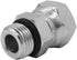 (2-PACK) 6900-08-08-O Hydraulic Hose Adapter Fitting 1/2" Male O-Ring Boss (3/4"-16UNF)×1/2" NPSM Female Pipe Swivel (1/2"-14NPSM) SAE Straight Pi...