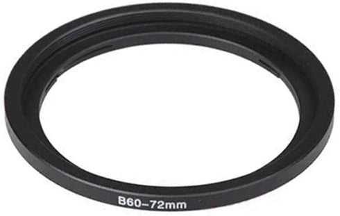 Fotodiox Bayonet 60 B60-72mm Step Up Filter Adapter Ring for Hasselblad, Anodized Black Metal Filter Adapter Ring...