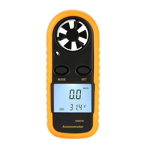 Pocket Anemometer Handheld Mini Wind Speed Temperature Gauge with Digital LCD Display for Windsurfing Kite Flying Sailing Surfing Fishing...