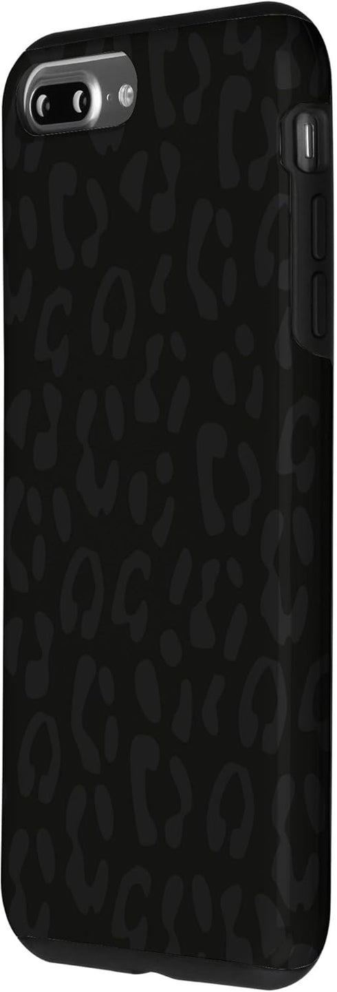 iPhone 7 Plus/8 Plus Black leopard print protective case for women cheetah design Case...