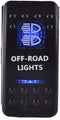 ESUPPORT Car Blue LED Off Road Light Rokcer Toggle Switch ON OFF 12V 20A, 24V 10A...