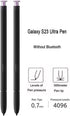 2 Pcs Galaxy S23 Ultra S Pen Replacement for Samsung Galaxy S23 Ultra 5G Touch Stylus Pen, S23 S Pen without Bluetooth Replacement Tips/Nibs (Lave...
