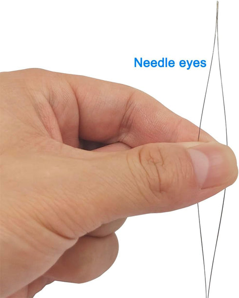 24 PCS Beading Needles for Jewelry Making, AFUNTA 6 Sizes Big Eye Beading Needles Stainless Bead Spinner Needles for Bracelet Necklace Making...