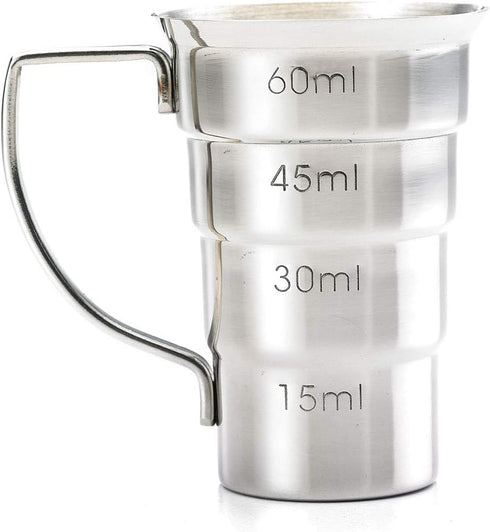Barfly M37108 Drink Jigger, 2 oz, Stainless w/Handle...