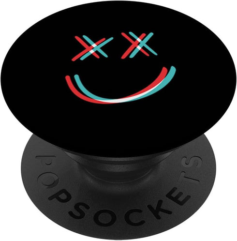 Happy MrSmiley Original Cute & Funny Face - Boys And Girls PopSockets Adhesive PopGrip...