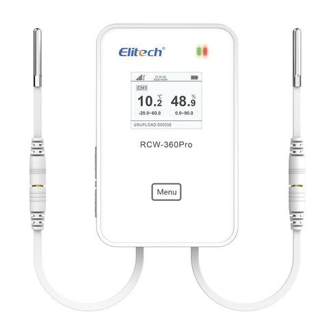 Elitech External Temperature Probe, Temperature Sensor Matches with RCW-360Pro Device only, Monitor -40~176?(-40~80?), Audio Plug Connector, 16.4f...