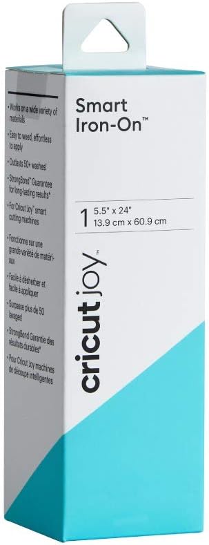 Cricut Smart Iron On Vinyl- Bright Teal, 2ft Roll (5.5in x 24') for Joy Machine - matless Cutting for Shapes up to 4ft, & Repeated cuts up to 20ft...