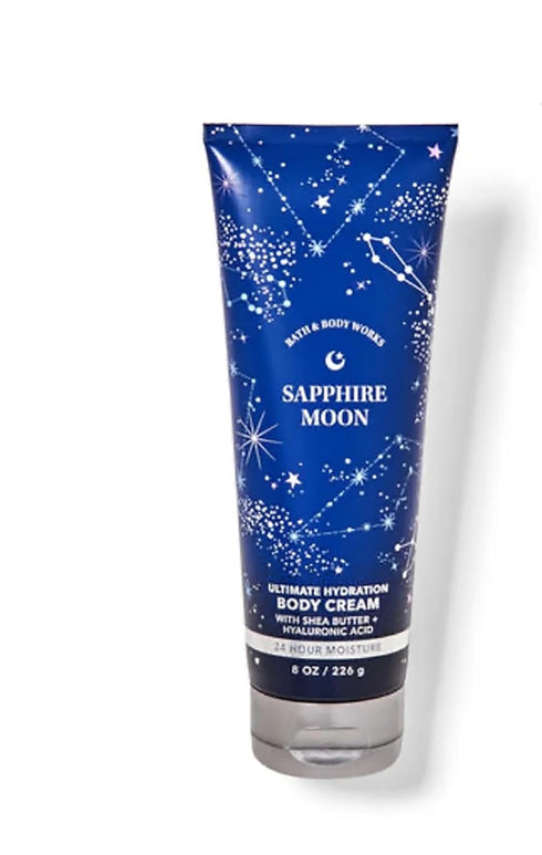 Bath & Body Works Sapphire Moon Ultimate Hydration Body Cream Gift Set For Women, 8 Fl Oz (Sapphire Moon)...