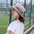 Womens Ponytail UV Protection Sun Hat Mesh Bucket Hat Outdoor Foldable Wide Brim Beach Summer Fishing Hat...