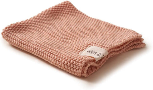 Wild & Stone | Organic Cotton Dish Cloth | Eco-Friendly Kitchen Cloth | Biodegradable & Compostable Cleaning Cloth | Rose...