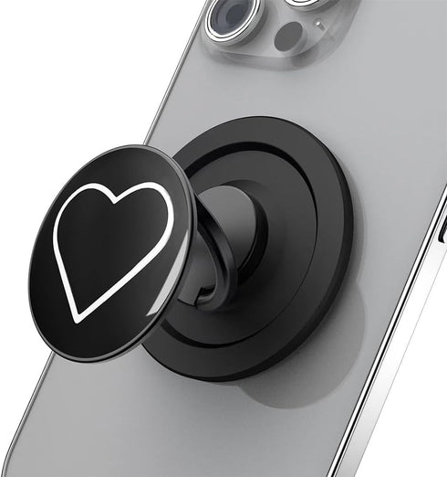 Magnetic Phone Grip Compatible with MagSafe, Phone Ring Holder Finger Kickstand, Adjustable Metal Phone Rings Gripper Stand Compatible with Magnet...