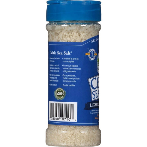 Light Grey Celtic Sea Salt Shaker – Easy to Use, Large Refillable, Reusable Glass Shaker with Additive-Free, Delicious, Gluten-Free, Non-GMO Verif...