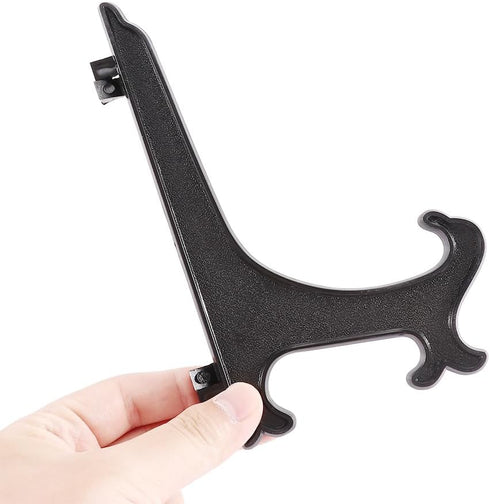 3/4/5/6/7/8/9/10/12inch Display Stands Black Plastic Easels,Plate Display Stands,Picture Frame Stand Holder,Picture Easel at Weddings(5inch 12PCS)...