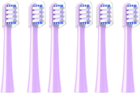 Replacement Toothbrush Heads Compatible with Colgate Hum Connected Smart Battery Toothbrush Refill Head (Purple)...