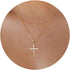 Tewiky Diamond Cross Necklace for women-Dainty 14k Gold Cubic Zirconia Pendant Necklaces Simple Gold Cross Pendant Necklace Cute Tiny Gold Jewelry...