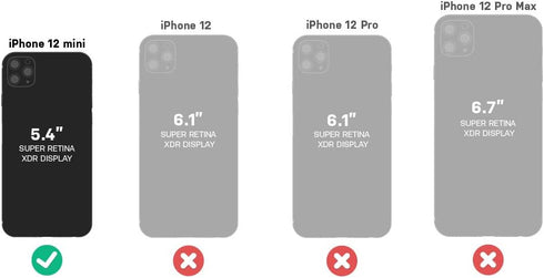 LifeProof NEXT SERIES Case for iPhone 12 mini - BLACK CRYSTAL (CLEAR/BLACK)...