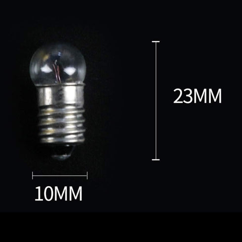 Pack of 50 E10 1.5V 0.3A DC Warm White Miniature Screw Base Bulb Light Bulbs (1.5V)...