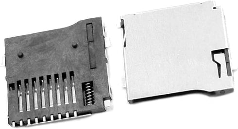 Pack of 15 SD Card Slot Sockets PCB Mount Connector Spring Loaded Push Push Micro SD Transflash Memory Card Socket Slot...