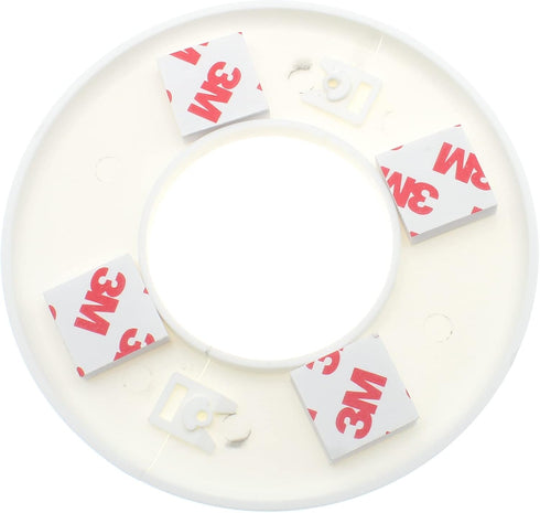 FDXGYH 2 Pcs ID 2.0 Inch ABS Wall Split Flange Self-Adhesive tape Round Escutcheon Plate Cover for Water Pipe Faucet Decoration Accessories [White...