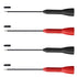 4 Pack 2mm Extended Needle Test Probes, 600V/10A Non-Destructive Multimeter Test Probe for Fluke Leads tl71 tl75...
