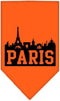 Pet and Dog Bandana Screen Printed, Paris Skyline Orange Small...