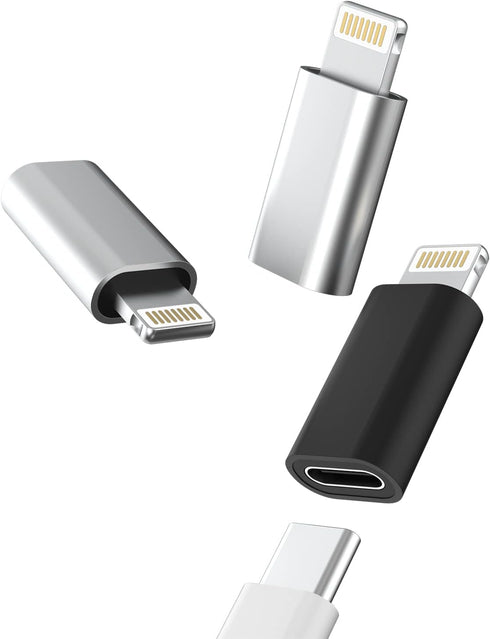 USB C to Lightning Adapter PD Fast Charge USB C Female to Lightning Male Type-C Cable to Lightning Converter data transmission (3 Pack) Compatible...