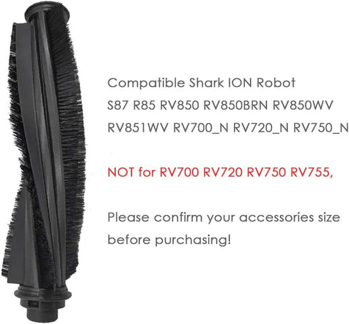 Main Brush Replacement Part Fit for Shark ION Robot S87 R85 RV850 RV850BRN RV850WV RV851WV RV700_N RV720_N RV750_N Vacuum Cleaner Replacement Acce...