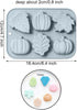 2 Pack Harvest Thanksgiving Themed Silicone Cake Molds 6 Cavity 3D Autumn Pumpkin Maple Leaves Mould Tray DIY Baking Fall Décor Tools for Chocolat...