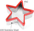 Star Cookie Cutters Set 3pcs Stainless Steel,Food Grade Large & Mini Star Cookie Cutter for Pressing cookie, sandwich and bread...