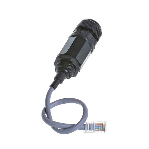 5PCS M20 RJ45 Waterproof Cat5 8P8C Connector IP67 Ethernet LAN Cable Connector Double Head with Cat5 Network Cable Outdoor LAN Coupler Adapter Mal...