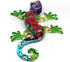 ZOOCRAFT Glass Blue Gecko Figurine Miniature Hand Blown Lampwork Lizard Statue Gift Decor, 2.0 x 3.6 x 0.7 inches...
