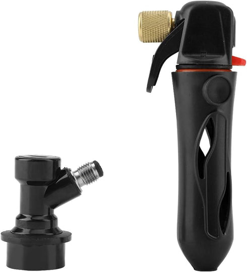 Portable Homebrew Keg Charger Handheld CO2 Injector Draft Beer Dispenser for Homebrew Soda Valve(black)...