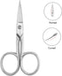 JARVISTAR Small Embroidery Curved Scissors, 4” Forged Stainless Steel Detail Craft Yarn Scissors, Pointed Tip Sharp Metal Precision Little Scissor...
