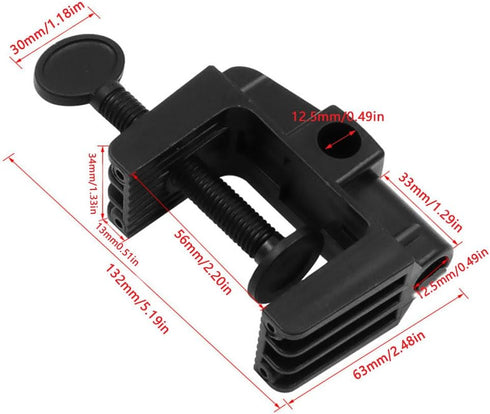 3 Pack Desk Lamp Swing Arm Clamp Replacement Clip Non-Marring Plastic Bracket Stand Base Holder for Desktop Architect Adjustable Gooseneck Table L...