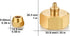 Garden Hose Drip irrigation Adapter,Brass 3/4"GHT Female Thread to 1/4 Water Hose drip irrigation fittings hose fittings (1 Set)...